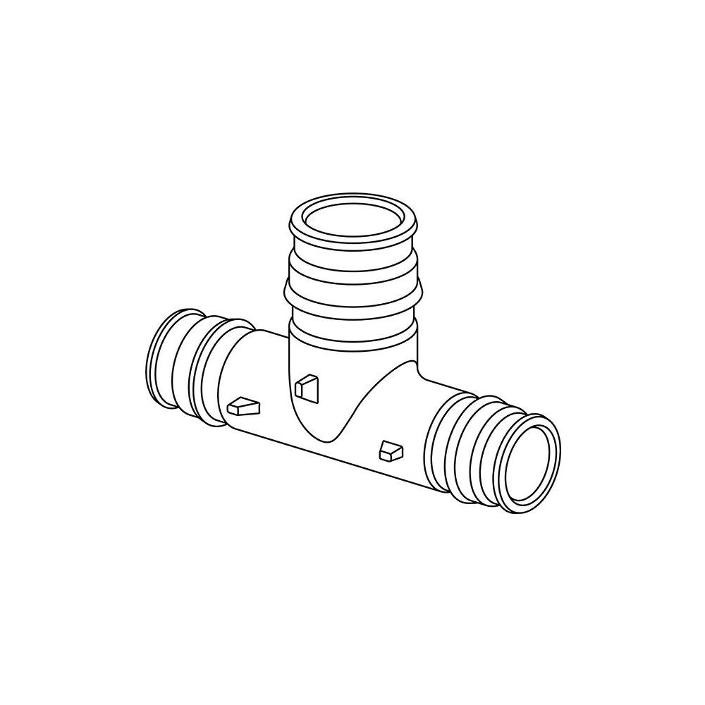 Uponor Q und E T-Stück reduziert PPSU 32x40x32mm, 1008713... UPONOR-1008713 6414907052231 (Abb. 2)