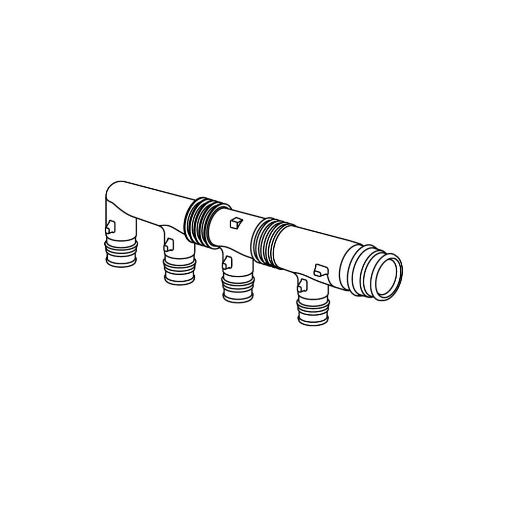 Uponor Q&E Verteiler PPSU 25 4X16 c/c45&2X35... UPONOR-1008719 6414907053016 (Abb. 2)