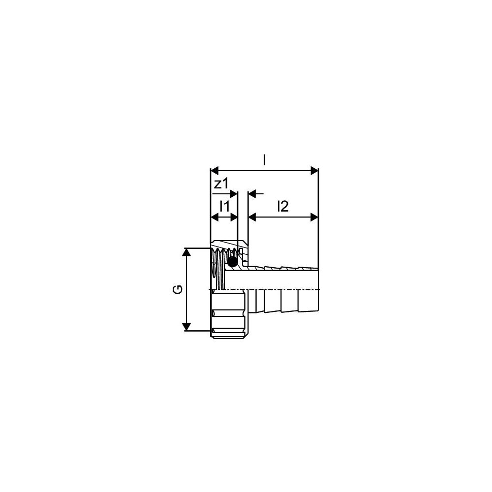 Uponor Vario Plus Schlauchtülle G 3/4" x G 1/2" , 1009214... UPONOR-1009214 4016203841827 (Abb. 2)