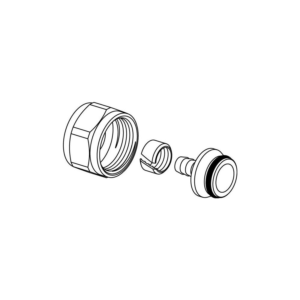 Uponor Minitec Klemmringverschraubung, 9,9mm x 3/4" Eurokonus... UPONOR-1013426 6414905515783 (Abb. 2)