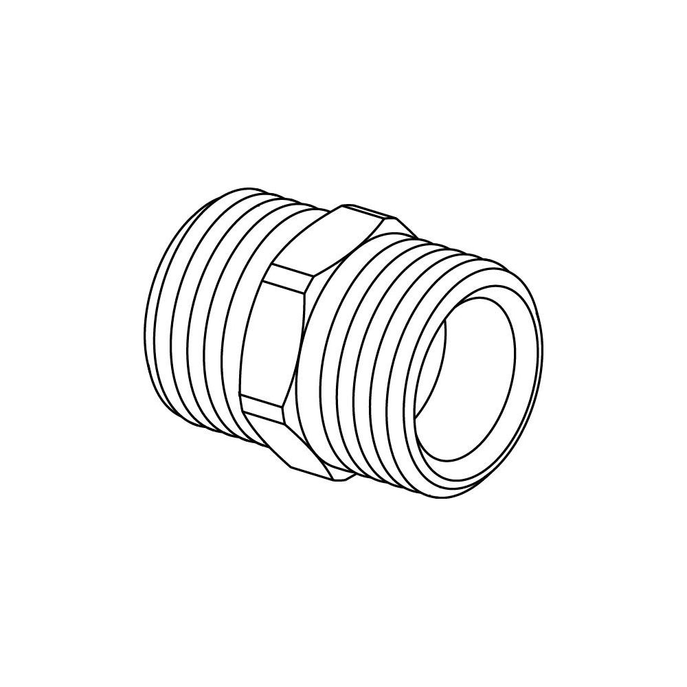 Uponor Uni-C Doppelnippel MLC, 1/2" MT x 1/2" MT, 1013894... UPONOR-1013894 4021598300255 (Abb. 2)