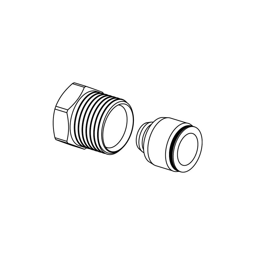 Uponor Smart Radi Anschlussgarnitur Heimeier, 16mm x G 1/2" MT... UPONOR-1013978 4021598300453 (Abb. 2)