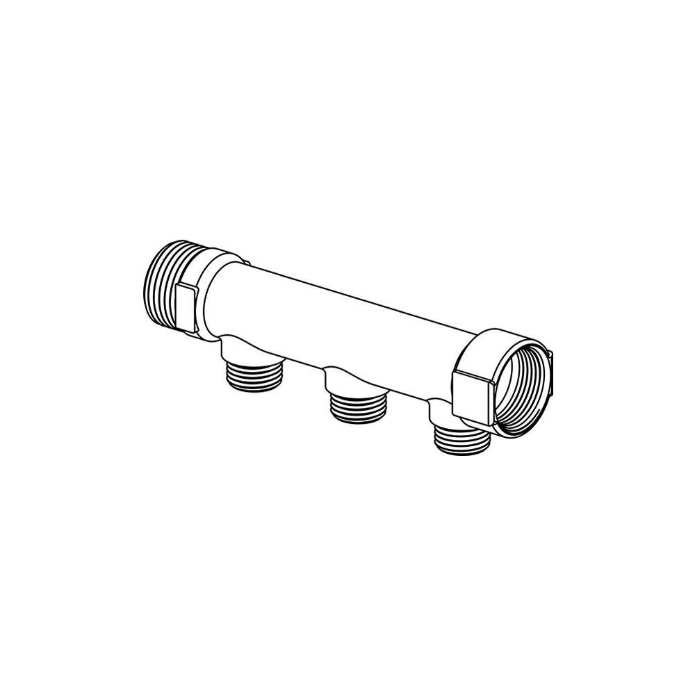 Uponor Uni-C Verteiler S, 1" MT/FT, 3x1/2" MT, 1014111... UPONOR-1014111 4021598701106 (Abb. 2)
