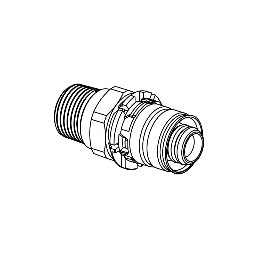 Uponor S-Press Übergangsnippel 14mm x R 1/2" MT... UPONOR-1014513 4021598300866 (Abb. 2)