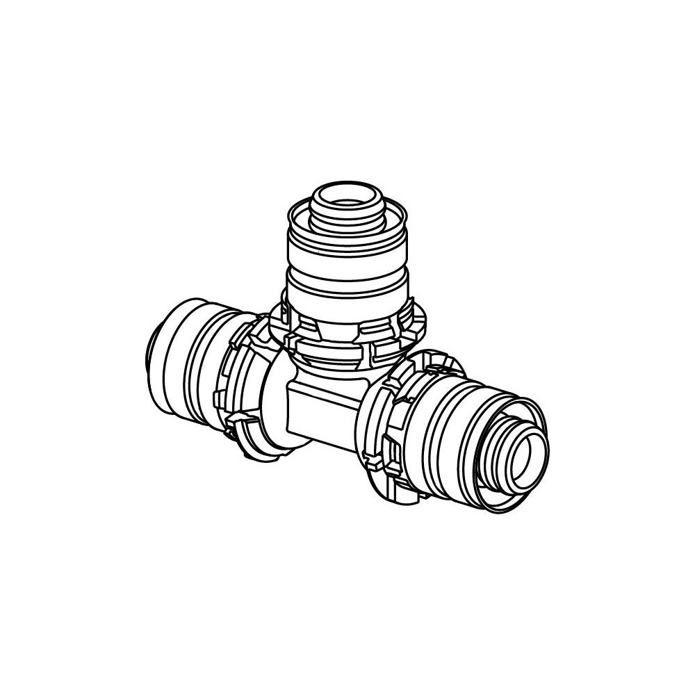 Uponor S-Press T-Stück, 14x14x14mm, 1014886... UPONOR-1014886 4021598002098 (Abb. 2)