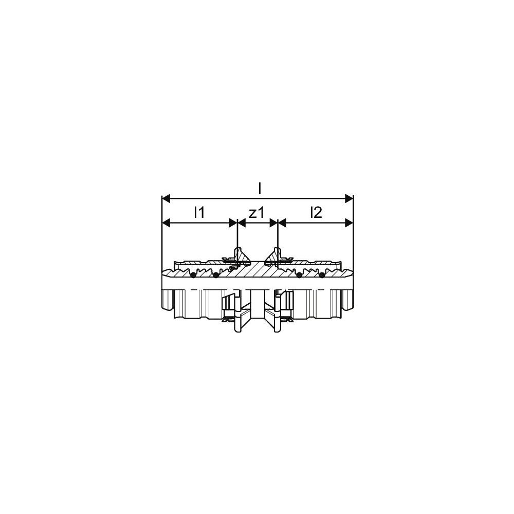 Uponor S-Press Kupplung, 14x14mm, 1015154... UPONOR-1015154 4021598302884 (Abb. 3)