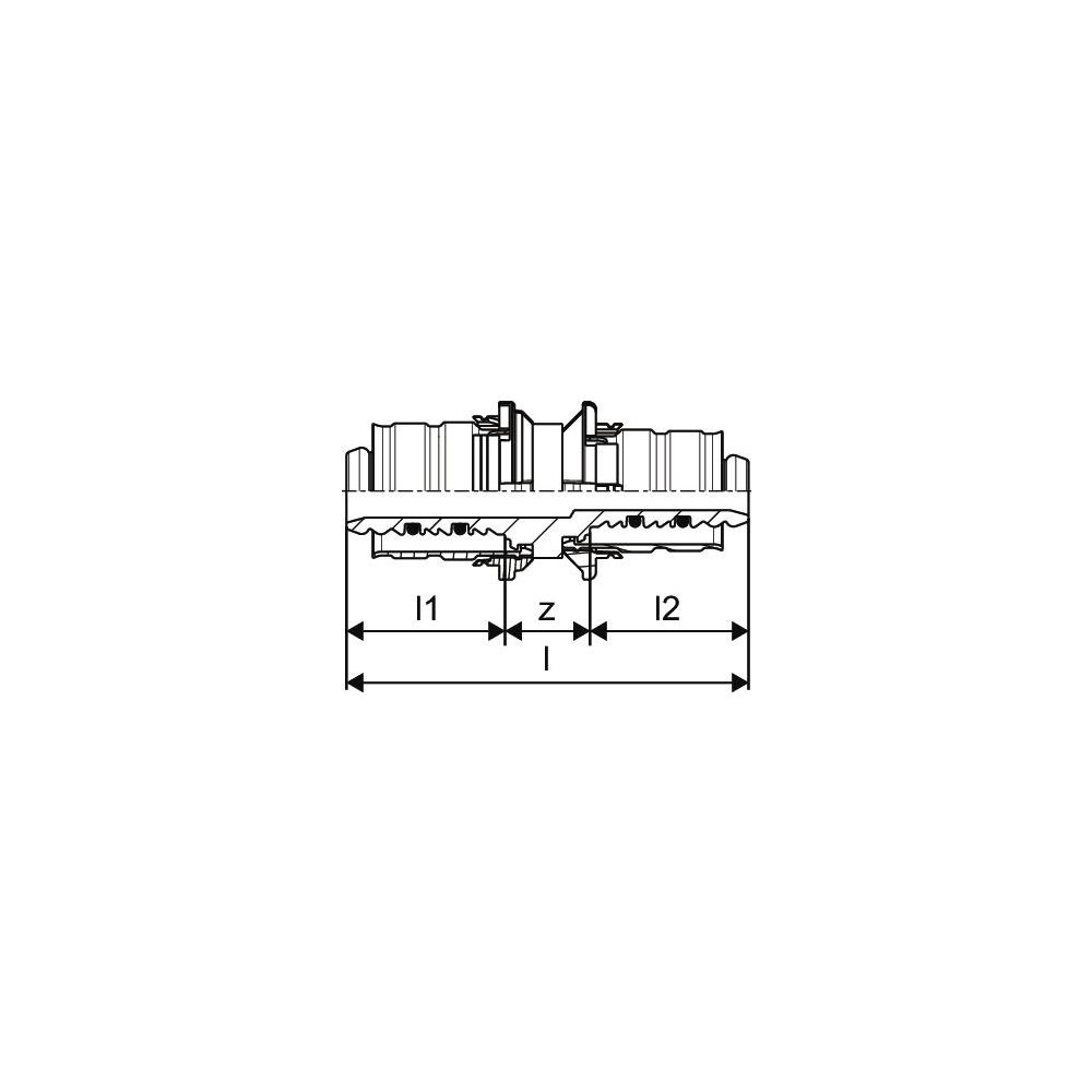 Uponor S-Press Kupplung reduziert, 20x18mm, 1015185... UPONOR-1015185 4021598301832 (Abb. 3)
