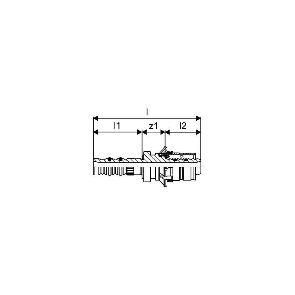 Uponor S-Press Übergangskupplung auf Polyfix, 20x20mm... UPONOR-1015192 4021598036154 (Abb. 2)