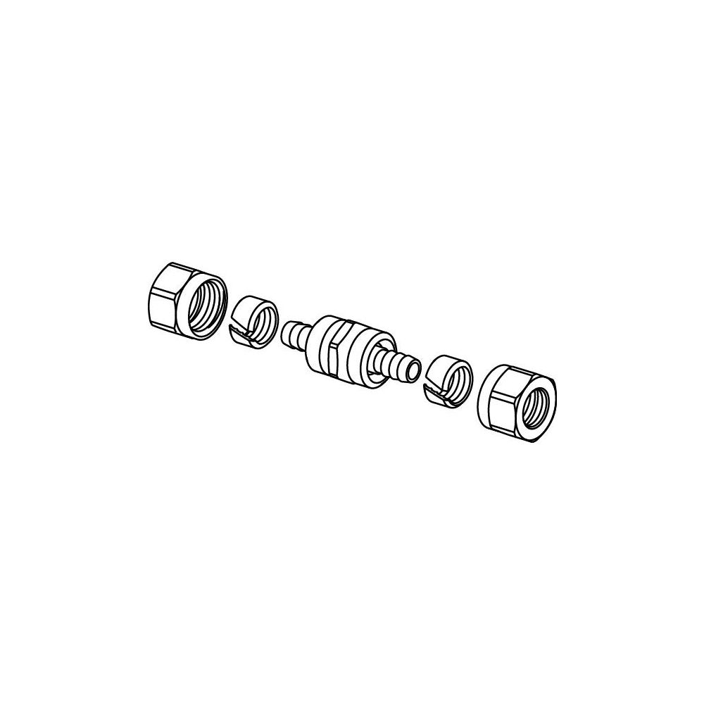 Uponor Minitec Schraubkupplung, 9,9x9,9mm, 1016690... UPONOR-1016690 6414905515837 (Abb. 2)