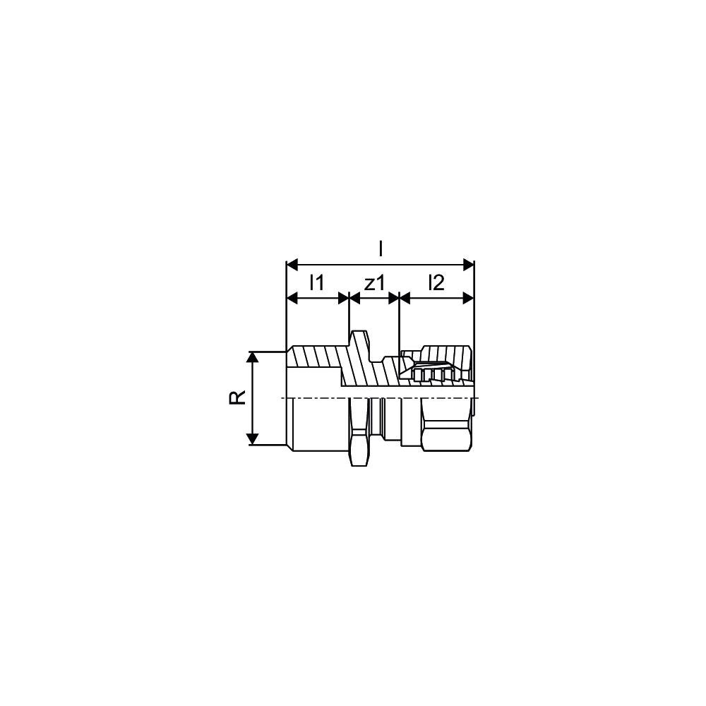 Uponor Minitec Anschlussverschraubung, 9,9mm x R 1/2" MT... UPONOR-1016691 6414905515844 (Abb. 3)