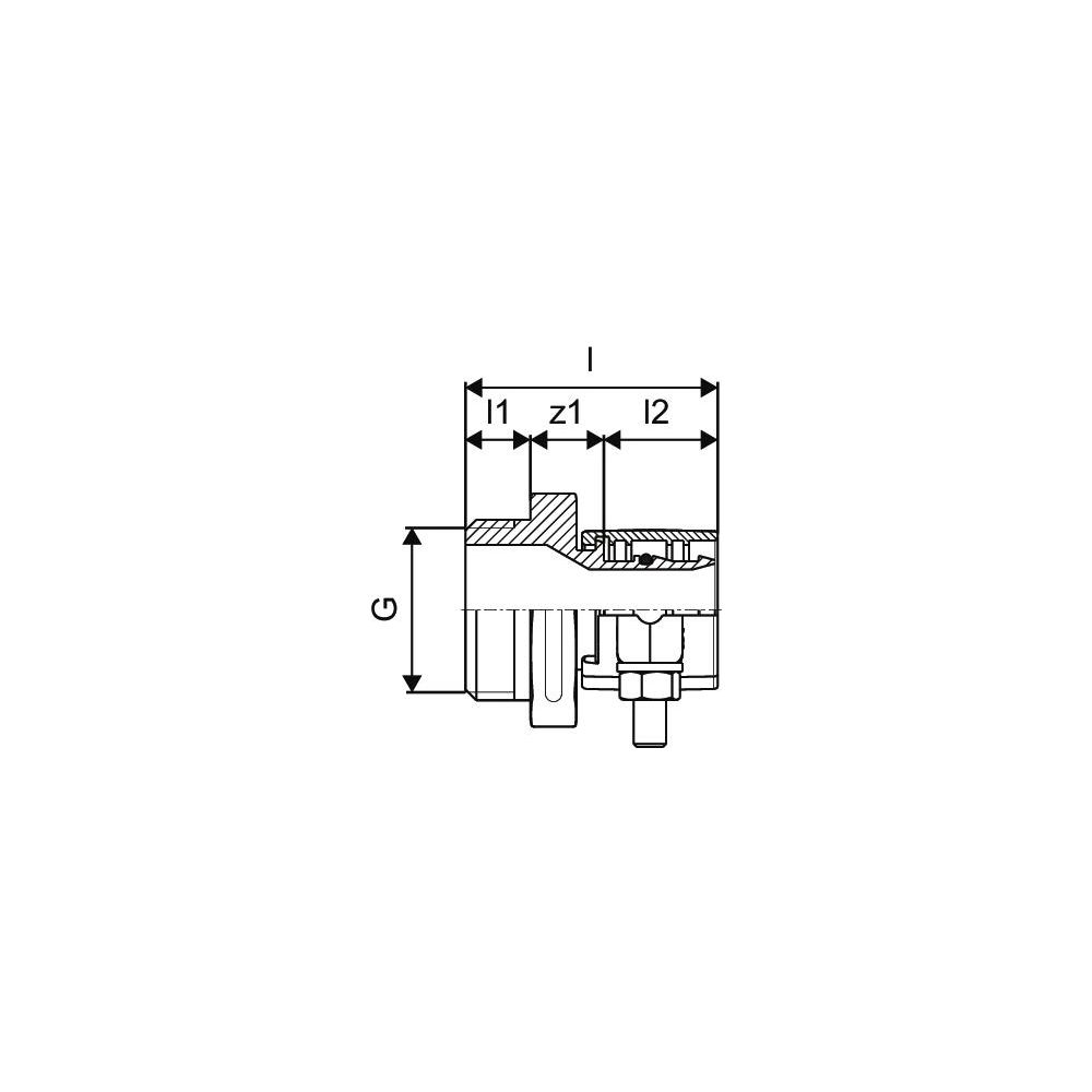 Uponor Wipex Übergangsnippel PN 10, 25x3,5mm, G 1"... UPONOR-1018336 7331541114080 (Abb. 3)