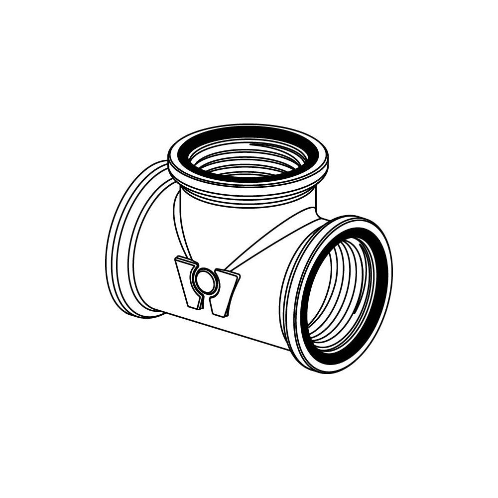 Uponor Wipex T-Stück G 1" x G 1" x G 1", 1018345... UPONOR-1018345 7331541098915 (Abb. 2)