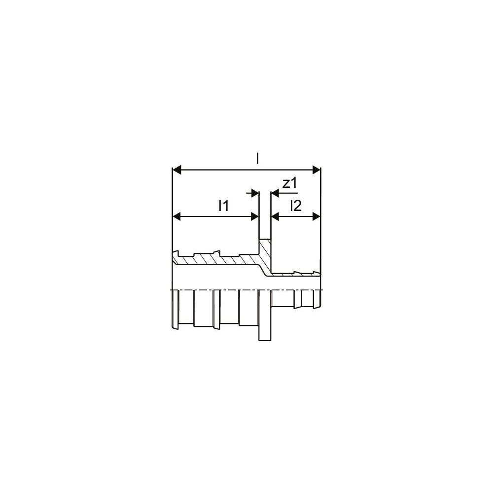 Uponor Q und E, Minitec Kupplung reduziert Minitec, 20x9,9mm... UPONOR-1020518 4021598113527 (Abb. 2)