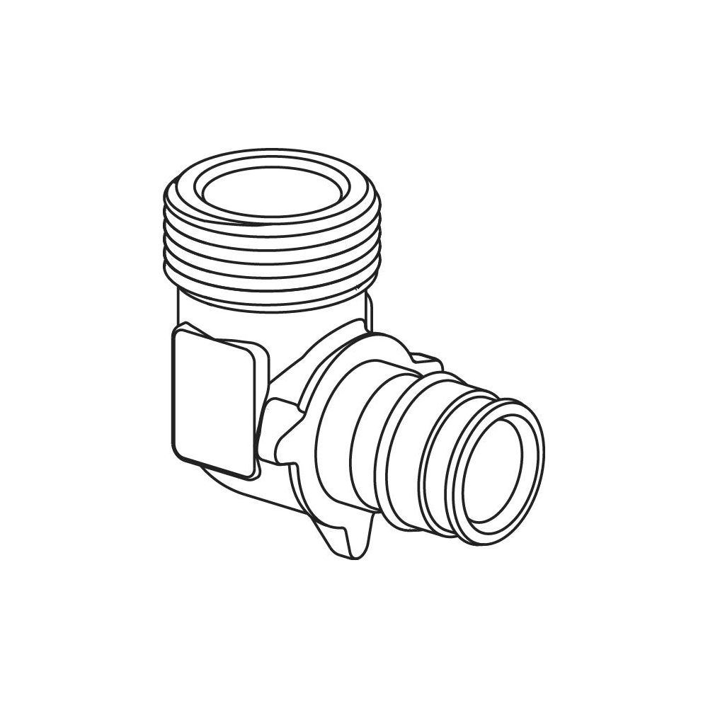 Uponor Q&E Winkel mit Aussengewinde PL 20-G1/2"MT... UPONOR-1023020 7331541137201 (Abb. 2)