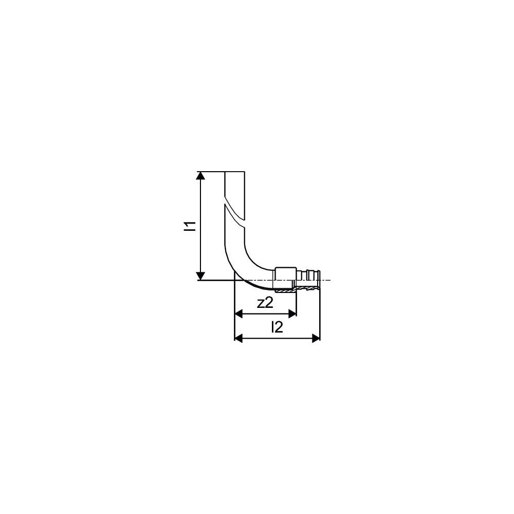 Uponor Smart Radi Anschlussbogen Q und E, 16mm x 15CU, 300mm... UPONOR-1023045 7331541186636 (Abb. 2)
