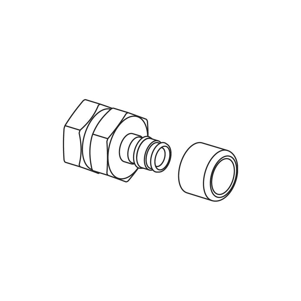 Uponor Q und E, Übergang Innengewinde NKB, DR 22 x 3/4" FT... UPONOR-1025840 7331541033503 (Abb. 2)