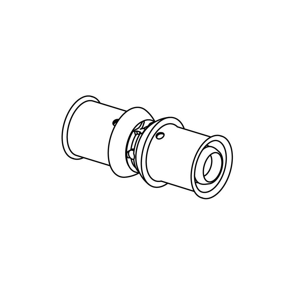 Uponor S-Press Plus Kupplung, 16x16mm, PPSU, 1039933... UPONOR-1039933 6414905228720 (Abb. 2)