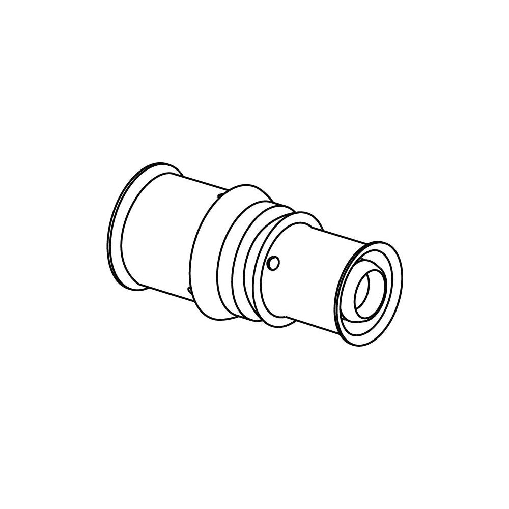 Uponor S-Press Plus Kupplung reduziert, 20x16mm, PPSU... UPONOR-1039937 6414905228768 (Abb. 2)
