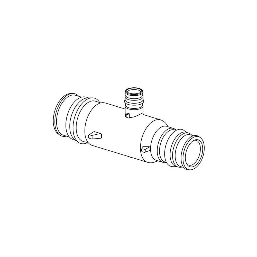 Uponor Q und E Reduzier-T-Stück, 63x25x50mm, PPSU... UPONOR-1042871 6414907056154 (Abb. 2)