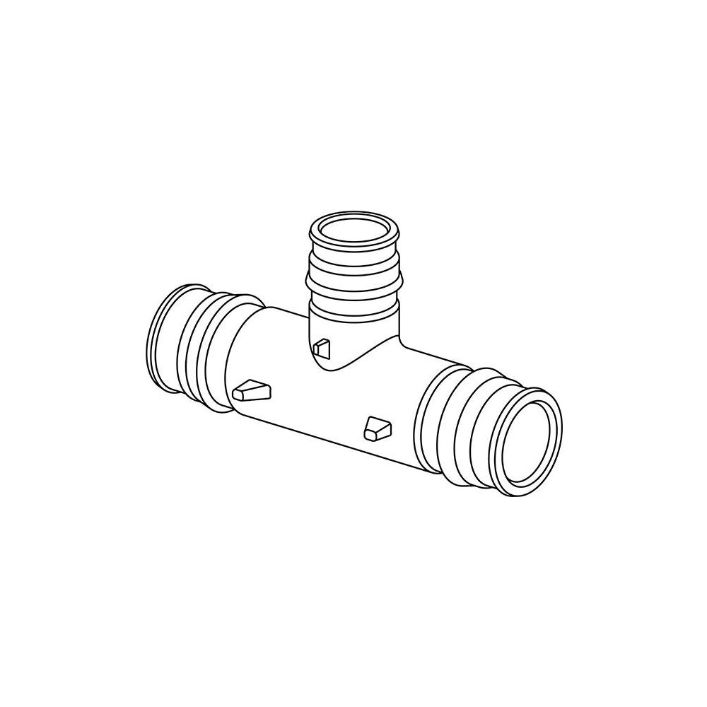 Uponor Q&E Reduzier-T-Stück PPSU 50-40-50... UPONOR-1042875 6414907056147 (Abb. 2)