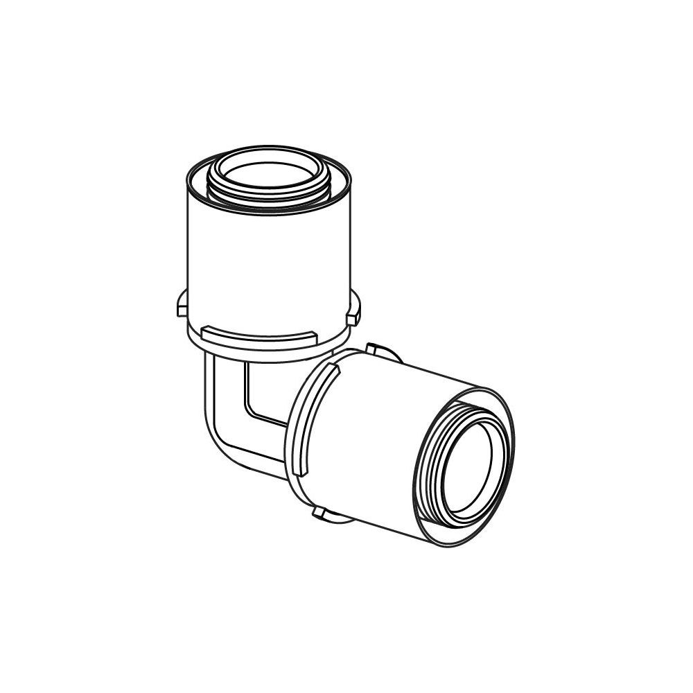 Uponor S-Press Verbund-Winkel, 40x40mm, PPSU... UPONOR-1046386 4021598112605 (Abb. 2)