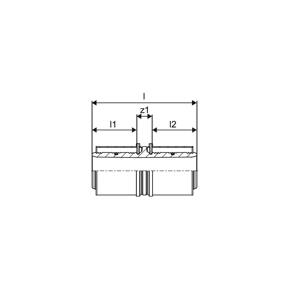 Uponor S-Press Verbund-Kupplung, 40x40mm, PPSU... UPONOR-1046401 4021598112759 (Abb. 3)