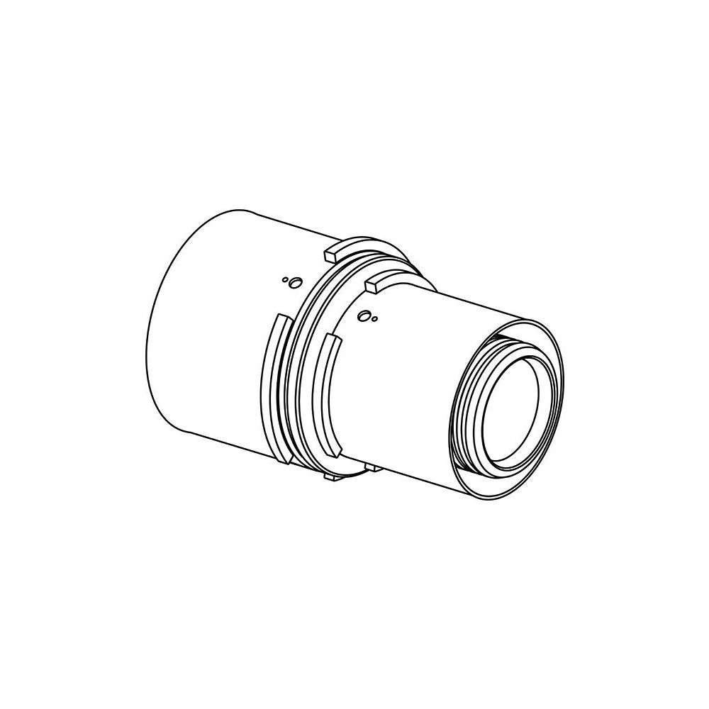 Uponor S-Press Verbund-Kupplung reduziert, 50x40mm, PPSU... UPONOR-1046406 4021598112803 (Abb. 2)