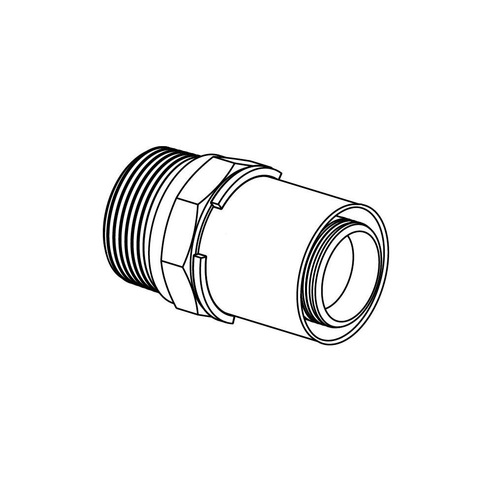 Uponor S-Press Übergangsnippel 40mm x R 1 1/2" MT... UPONOR-1046902 4021598113992 (Abb. 2)