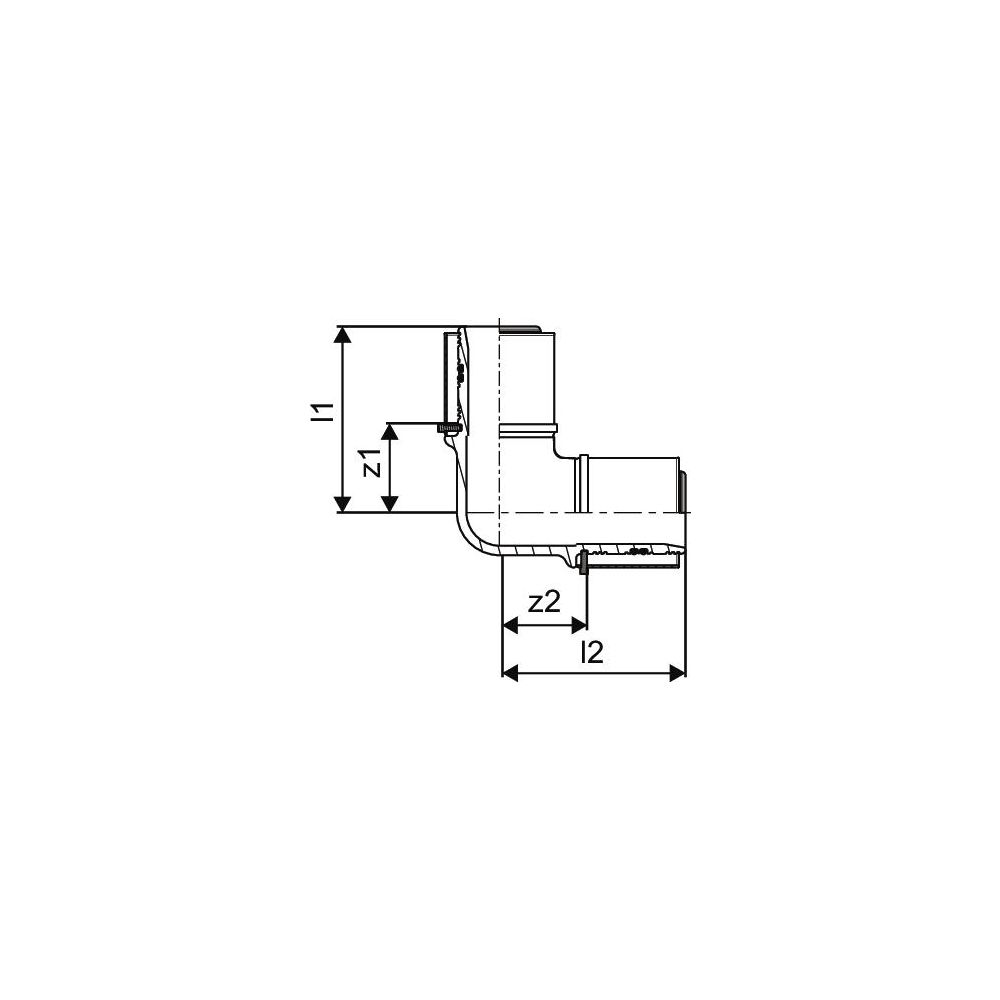 Uponor S-Press Winkel, 50x50mm, 1046911... UPONOR-1046911 4021598114081 (Abb. 3)