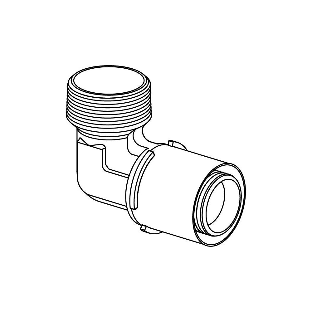 Uponor S-Press Winkelnippel, 40mm x R 1 1/4" MT, 1046909... UPONOR-1046909 4021598114067 (Abb. 2)
