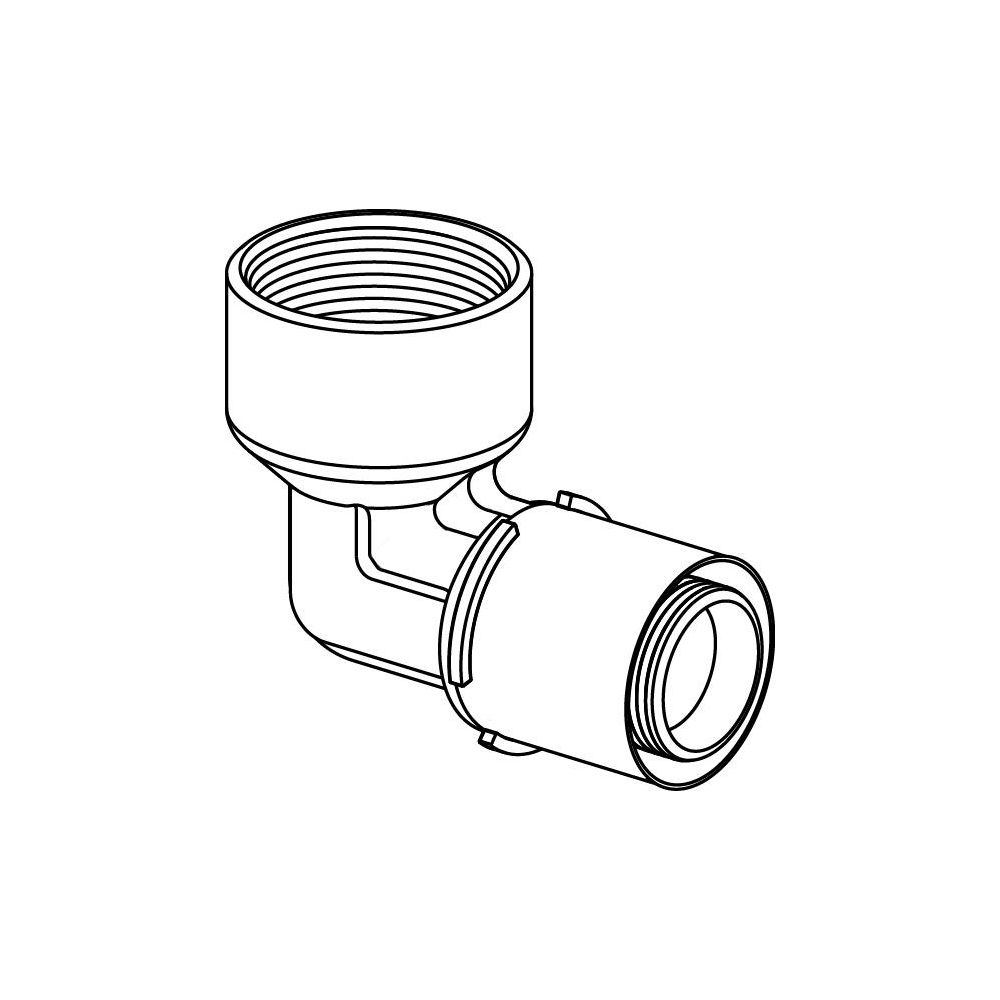 Uponor S-Press Winkelmuffe, 40mm x Rp 1 1/2" FT, 1046910... UPONOR-1046910 4021598114074 (Abb. 2)