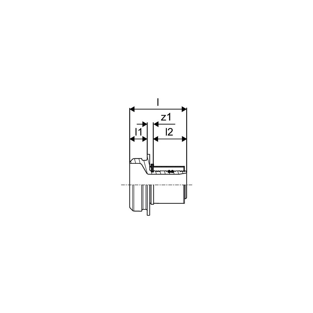 Uponor RS Adapter S-Press, 50mm x RS2, 1046941... UPONOR-1046941 4021598114371 (Abb. 2)