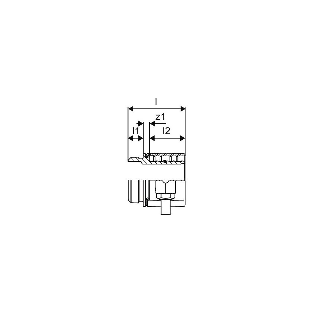 Uponor Wipex RS Adapter PN 6, DR 63x5,8mm RS 2, 1047013... UPONOR-1047013 4021598114791 (Abb. 3)