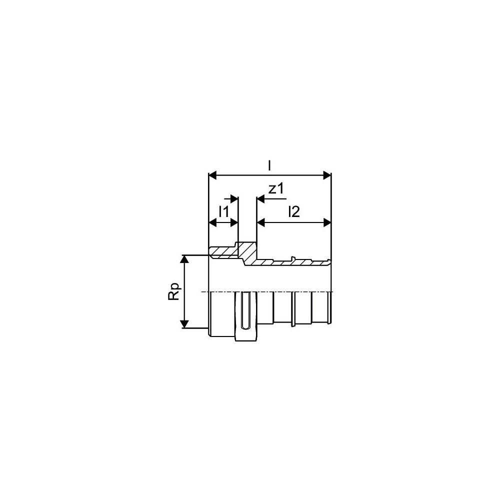 Uponor Q&E Übergangsmuffe PL 32-G1"FT... UPONOR-1047866 4021598117402 (Abb. 3)
