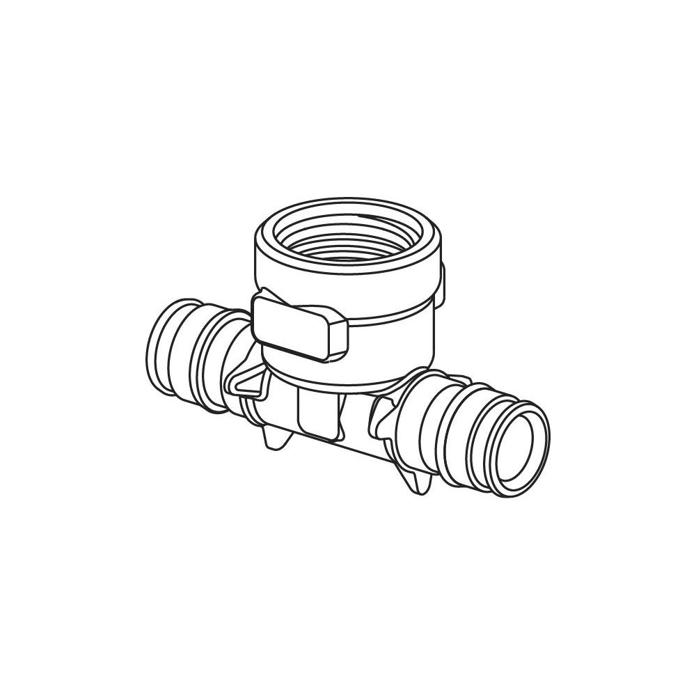 Uponor Q&E T-Stück mit Innengewinde PL 20-Rp1/2"FT-20... UPONOR-1047886 4021598115637 (Abb. 2)