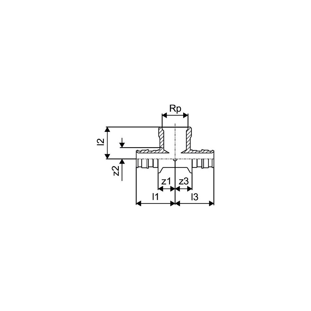 Uponor Q&E T-Stück mit Innengewinde PL 20-Rp1/2"FT-20... UPONOR-1047886 4021598115637 (Abb. 3)