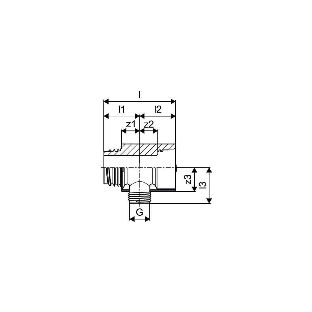 Uponor Aqua Plus Verteilersegment PPM, 1" , 1xG 1/2" MT, c/c50mm... UPONOR-1047997 6414905200979 (Abb. 3)