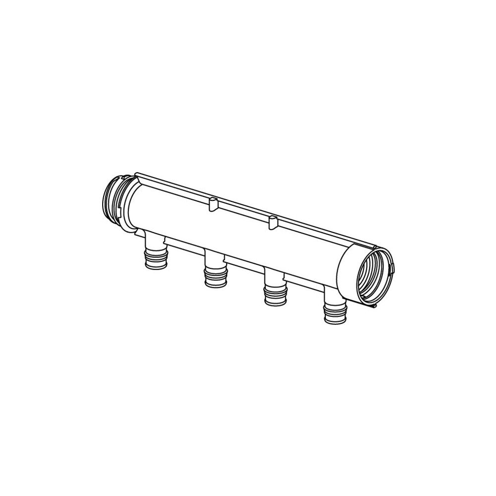 Uponor Aqua Plus Verteilersegment Q und E PPM, 1", 4x16 c/c50mm... UPONOR-1048001 6414905201020 (Abb. 2)