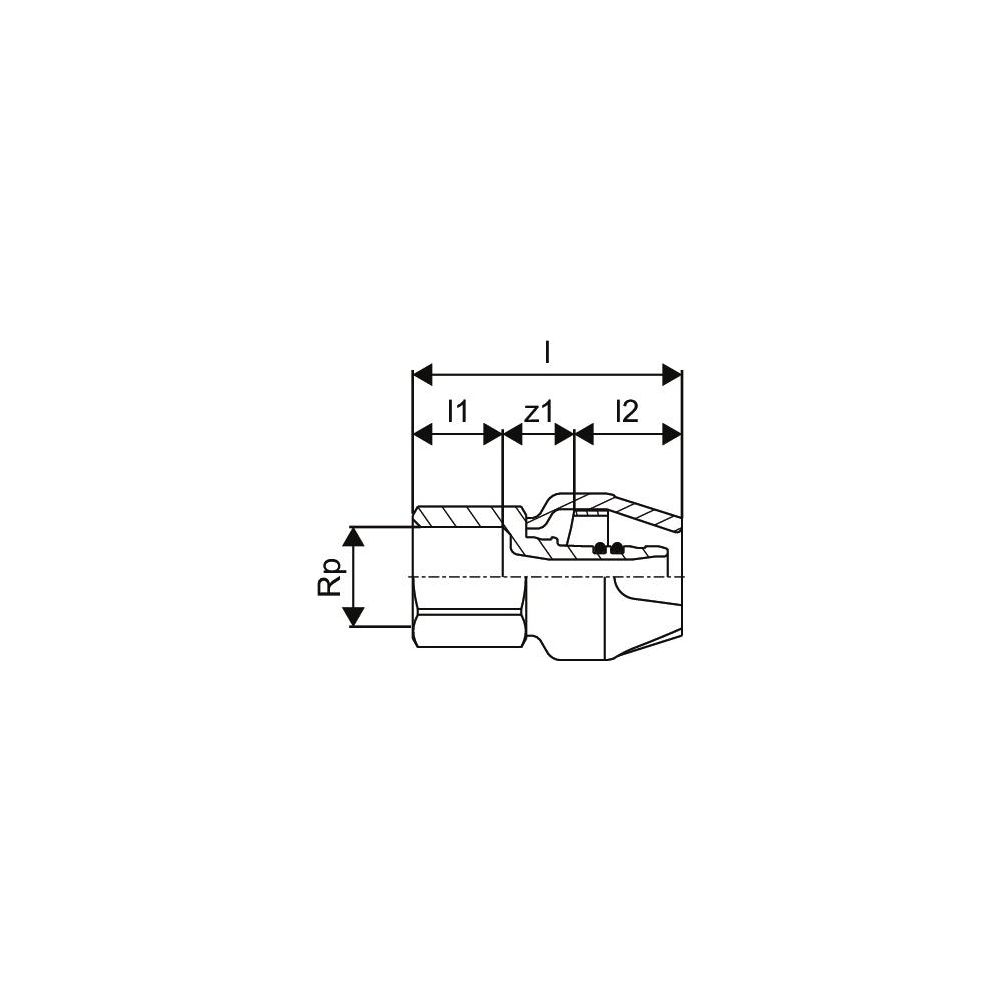 Uponor RTM Übergangsmuffe 20-Rp3/4"FT... UPONOR-1048583 4021598116511 (Abb. 3)