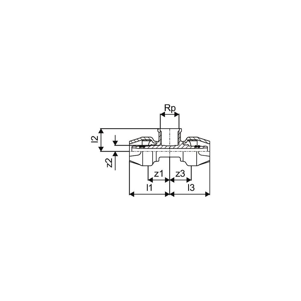 Uponor RTM T-Stück mit Innengewinde 20-Rp1/2"FT-20... UPONOR-1048588 4021598116566 (Abb. 3)