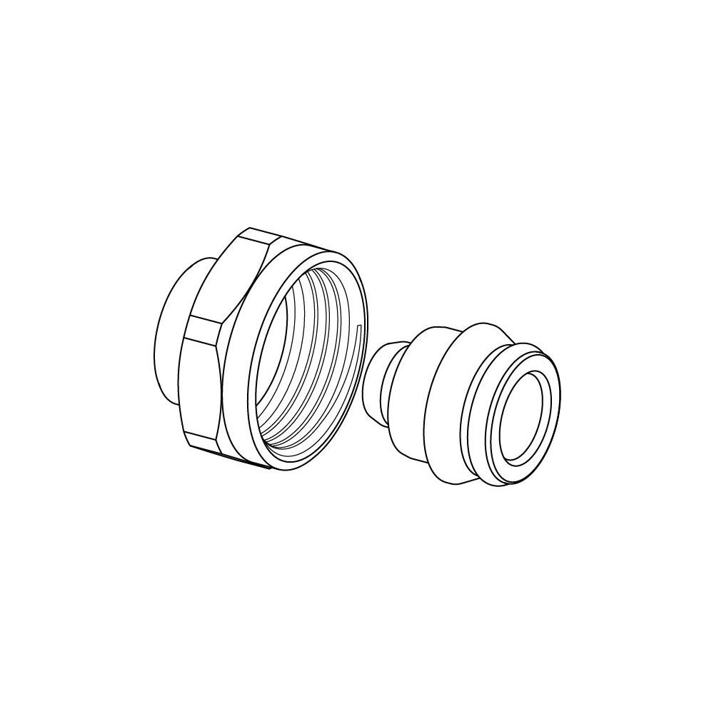 Uponor Uni-X Verschraubung MLC, 16x3/4" FT Eurokonus... UPONOR-1058090 4021598119673 (Abb. 2)