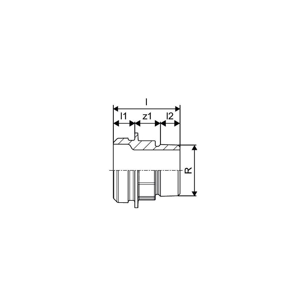 Uponor RS Gewindeadapter Nippel, R 3" MT x RS3, 1029133... UPONOR-1029133 4021598106703 (Abb. 3)