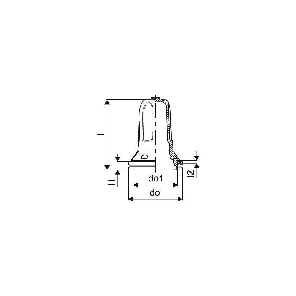 Uponor Aqua Plus Verteilerdurchführung M7 L, 34/28 28mm... UPONOR-1063405 4021598128446 (Abb. 2)