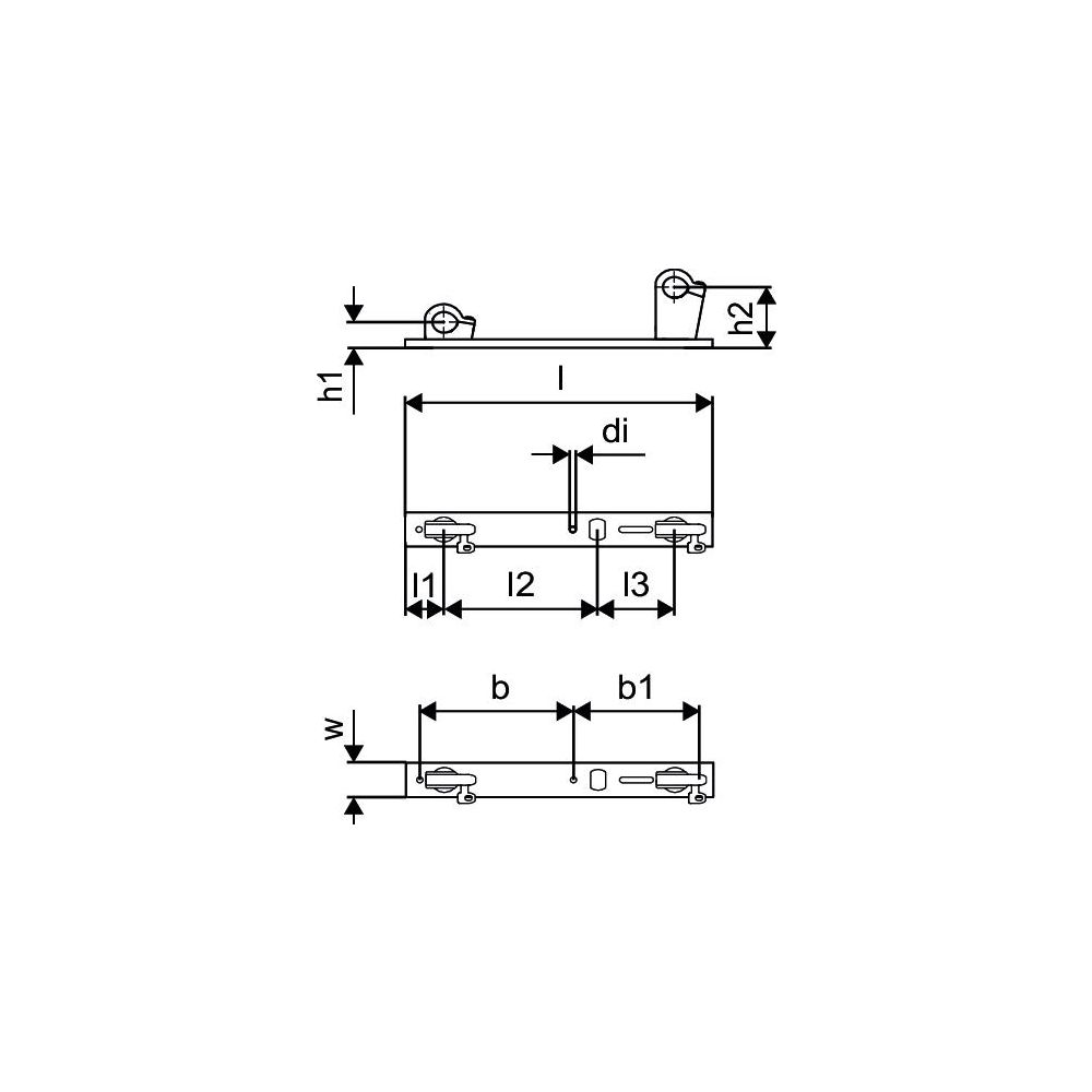 Uponor Aqua Plus Verteiler-Wandhalterung M7, 3/4" , 1063469... UPONOR-1063469 4021598124790 (Abb. 3)