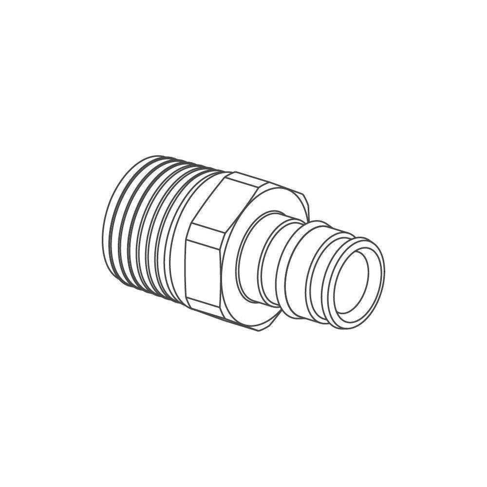 Uponor Q&E Übergangsnippel DR 20-R1/2"MT... UPONOR-1063734 4021598127067 (Abb. 2)