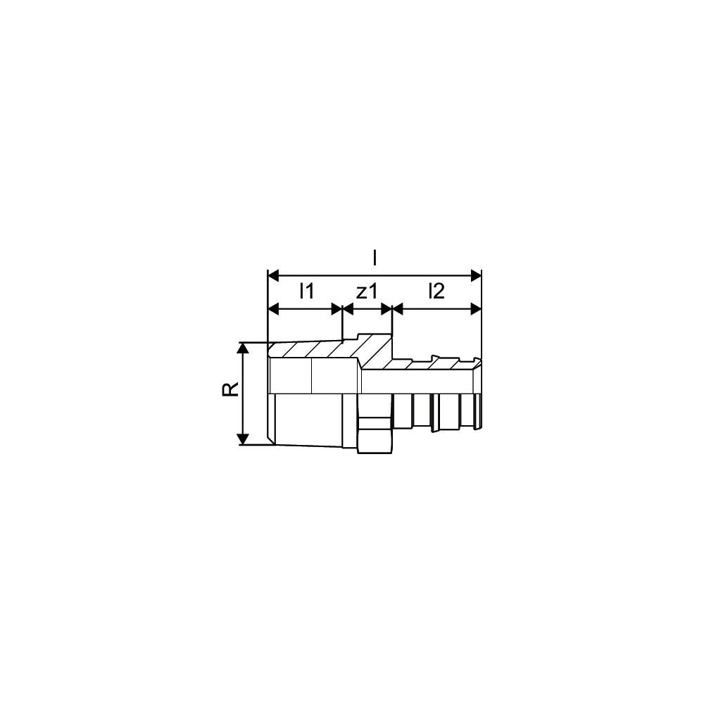 Uponor Q&E Übergangsnippel DR 20-R1/2"MT... UPONOR-1063734 4021598127067 (Abb. 3)