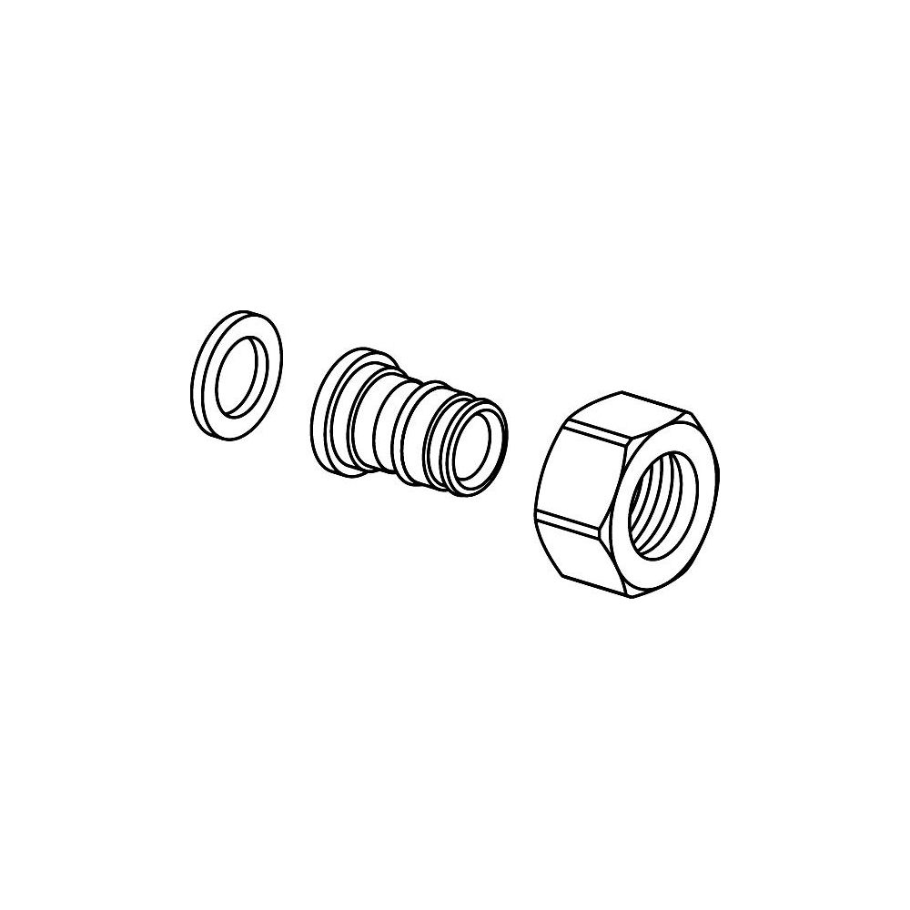 Uponor Q und E Verschraubung flachdichtend PL, 20mm x G 3/4", SN... UPONOR-1023016 7331541032971 (Abb. 2)