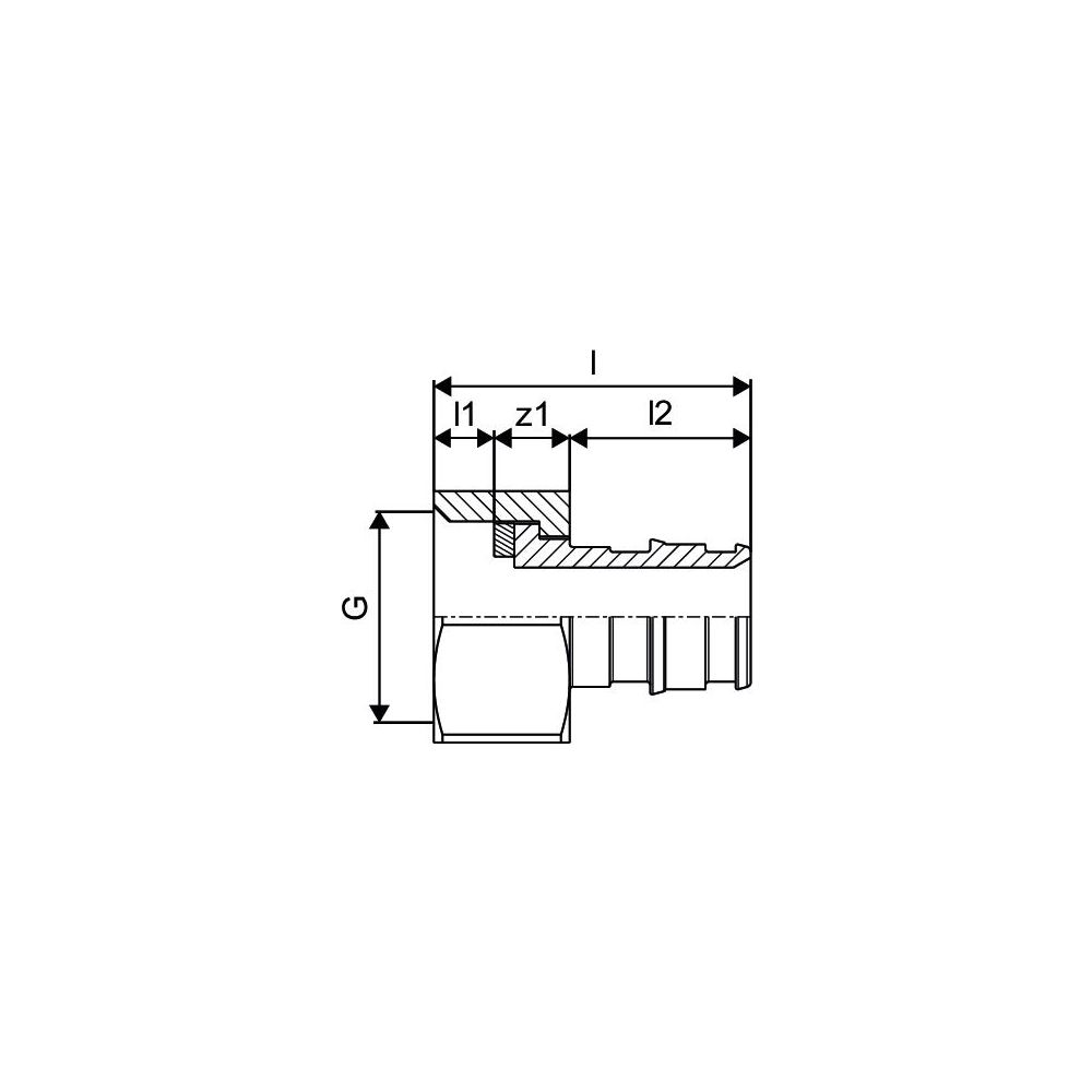 Uponor Q und E Verschraubung flachdichtend PL, 20mm x G 3/4", SN... UPONOR-1023016 7331541032971 (Abb. 3)