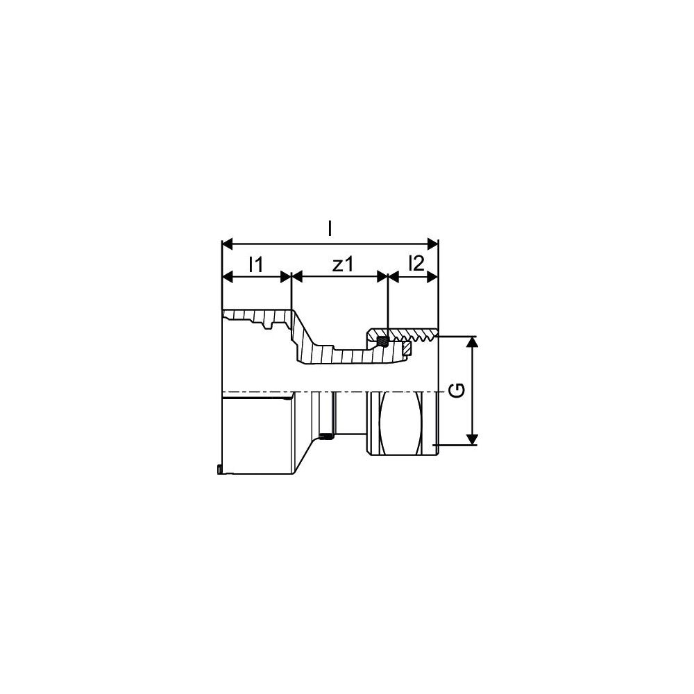 Uponor Aqua Plus FT-Übergang IG SN PPM, 1" FT x 3/4" SN... UPONOR-1063811 6414905203345 (Abb. 3)