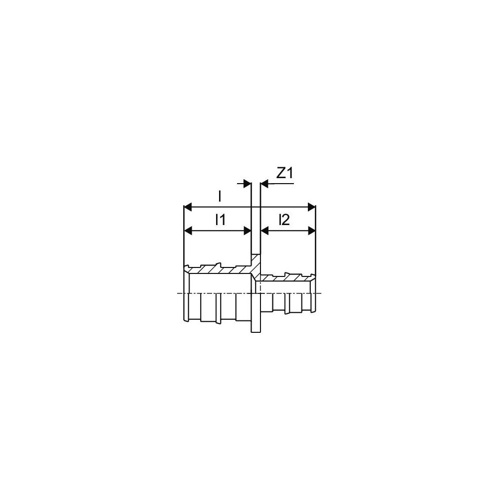 Uponor Q und E, Kupplung reduziert, 20x14mm, 1063933... UPONOR-1063933 4021598128644 (Abb. 2)